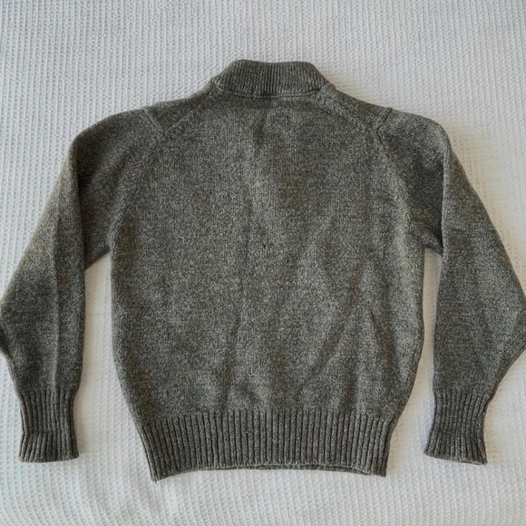 L.L. Bean Charcoal Button-Up Sweater - Picture 6 of 8